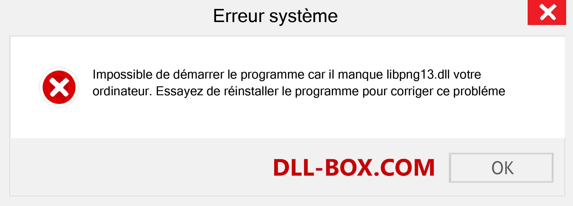 Le fichier libpng13.dll est manquant ?. Télécharger pour Windows 7, 8, 10 - Correction de l'erreur manquante libpng13 dll sur Windows, photos, images